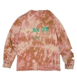 Carhartt Long Sleeve T-Shirt‎ Mens Size XL Reworked Tie Dye Distressed Grunge